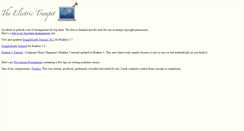 Desktop Screenshot of electrictrumpet.com