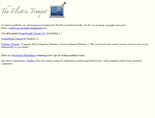 Tablet Screenshot of electrictrumpet.com